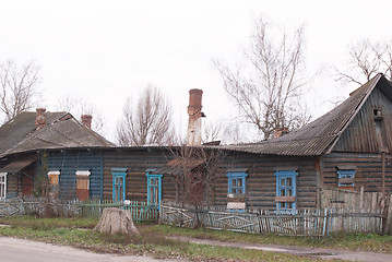 Image showing The destroyed rural house