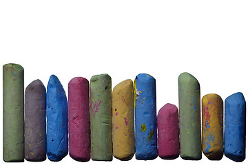 Image showing colorful chalk