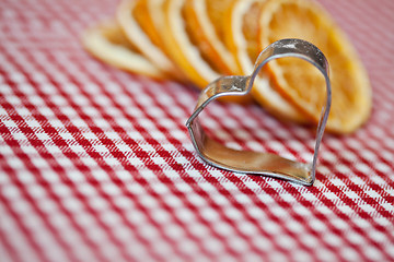 Image showing Orange and Cookie Cutter