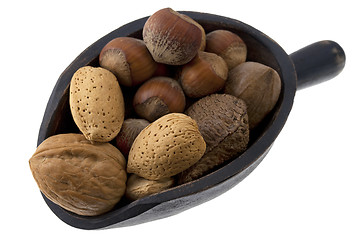 Image showing scoop of mixed nuts