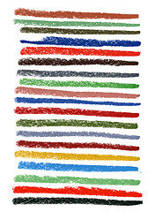 Image showing color smudged lines with pastel crayons