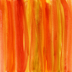 Image showing red, brown, yellow watercolor abstract background