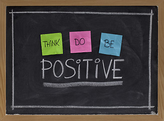 Image showing think, do, be positive