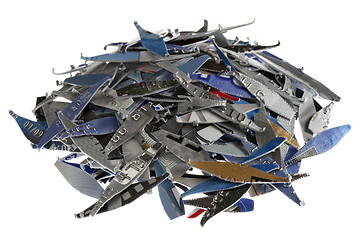 Image showing credit cards shredded