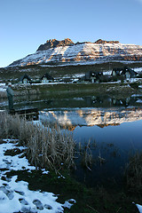 Image showing Snow covered mountain