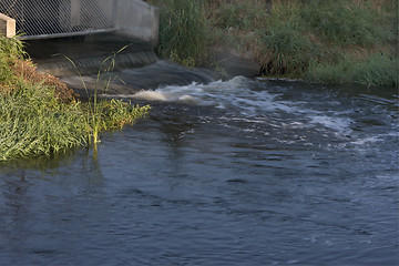 Image showing outflow of rocessed and cleaned sewage