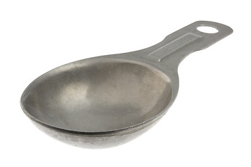 Image showing empty aluminum measuring tablespoon