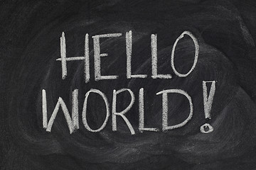 Image showing Hello, World! - message from the first computer program