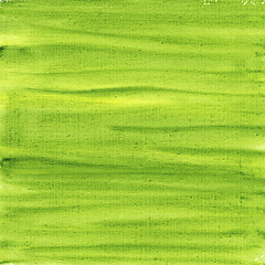 Image showing green and yellow watercolor abstract on canvas 