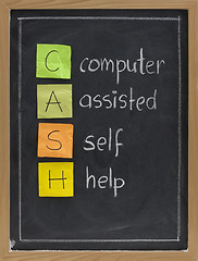 Image showing computer assisted self help (CASH)