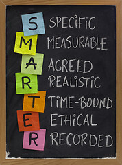 Image showing smart (smarter) goal setting