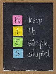 Image showing keep it simple, stupid - KISS principle