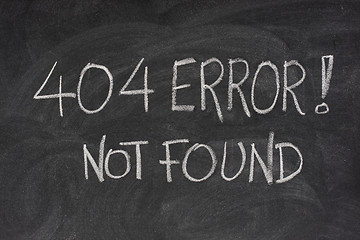 Image showing internet error 404 - file not found
