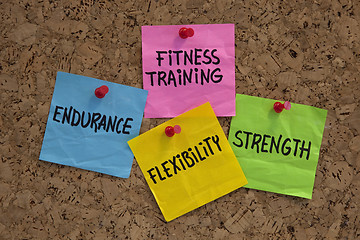 Image showing fitness training goals or elements