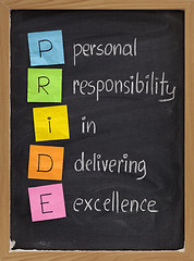 Image showing personal responsibility in delivering excellence