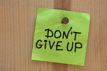 Image showing do not give up - motivational reminder