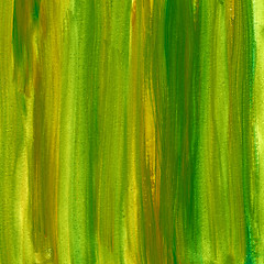 Image showing green and brown painted paper background
