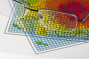 Image showing computer simulation results abstract