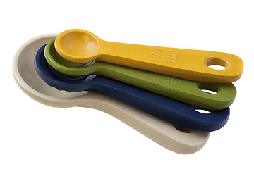 Image showing set of kitchen measuring spoons