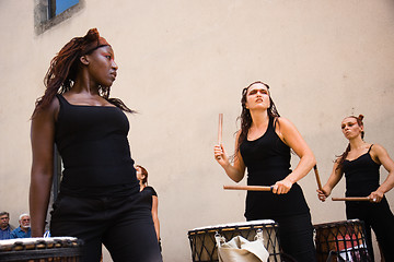 Image showing Aurillac International Street Theatre Festival in France