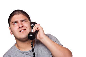 Image showing Frustrating Phone Conversation