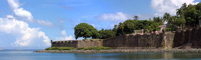 Image showing Old San Juan City Wall