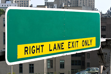 Image showing Empty Highway Sign