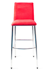 Image showing Red bar stool