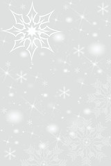 Image showing Abstract snowflakes background