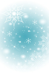 Image showing Abstract snowflakes background