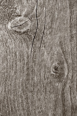 Image showing Fence weathered wood background closeup 