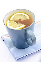 Image showing Tea with lemon