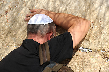 Image showing At the Wailing Wall