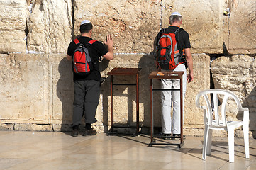 Image showing At the Wailing Wall