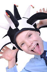 Image showing schoolboy clown