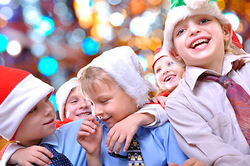 Image showing Christmas happy kids