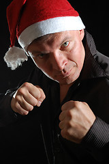 Image showing Aggressive Santa