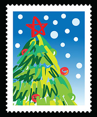 Image showing christmas stamp