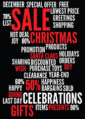 Image showing christmas sale background