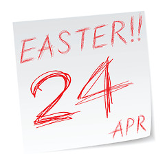 Image showing easter calendar