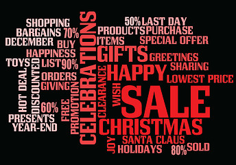 Image showing christmas sale background