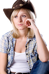 Image showing pretty western woman 