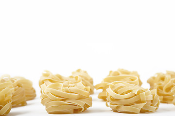 Image showing fettuccine pasta nests