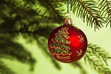 Image showing New Year's and Christmas ornaments