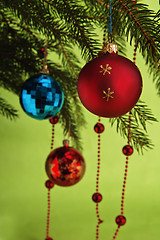 Image showing New Year's and Christmas ornaments