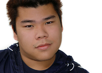 Image showing Smiling Asian teenage boy
