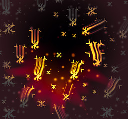 Image showing Christmas star show