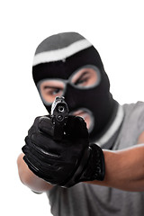 Image showing Armed Criminal With a Gun