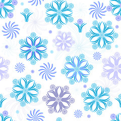 Image showing Seamless white christmas wallpaper