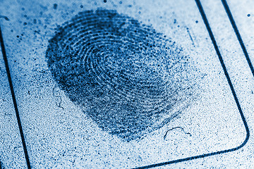 Image showing Dusty Fingerprint Record